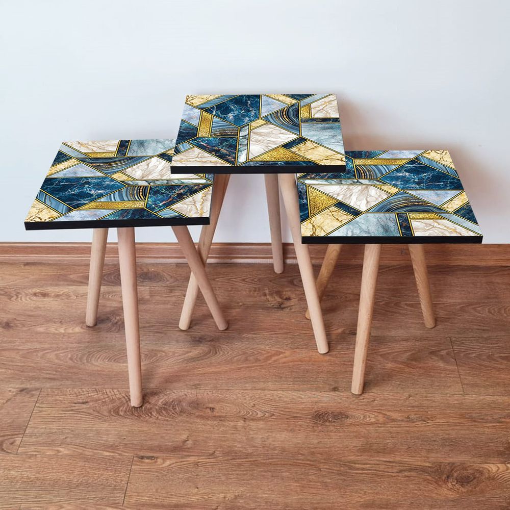 Set Nesting Stolova (3 Komada) - Različite Boje slika 1