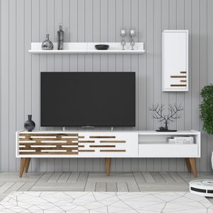 Valensiya - White White TV Unit