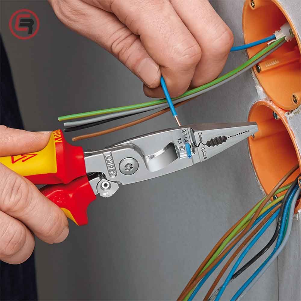 Knipex Kliješta Elektroinstalacijska Multifunkcionalna 200mm Sa Kočnicom 1000V – 13 96 200 slika 7