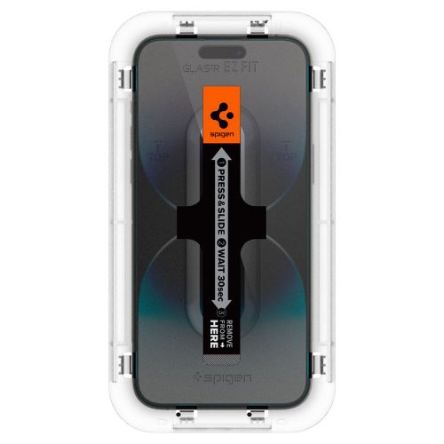 SPIGEN GLAS.TR EZ FIT KALJENO STAKLO 2-KOM ZA IPHONE 14 PRO MAX CLEAR slika 4