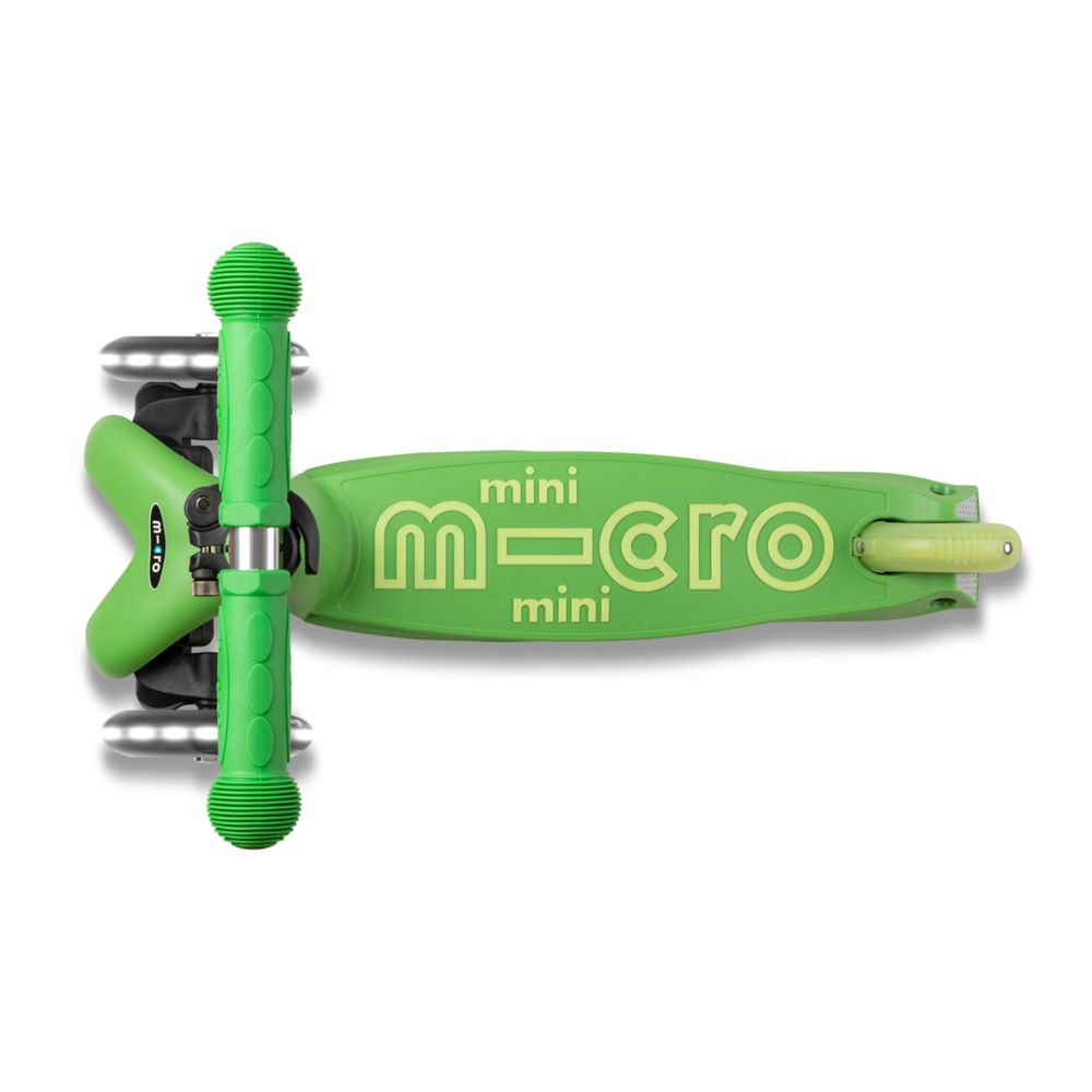 Micro Romobil Mini Deluxe LED, Zeleni slika 5