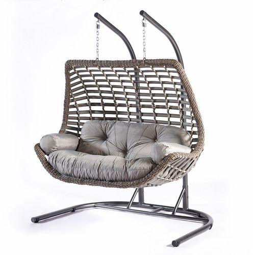 Junda - Grey Grey Garden Double Swing Chair slika 1