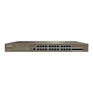 Switch 10/100/100 24-port PoE svič Tenda TEG5328P-24-410W L3 Managed+4x1000 Mbps Base-X SFP ports