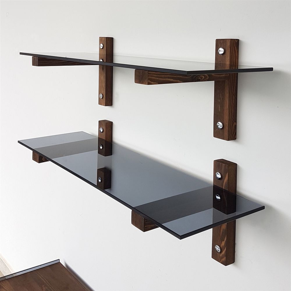 R202 Walnut Fume Zidna Polica slika 6