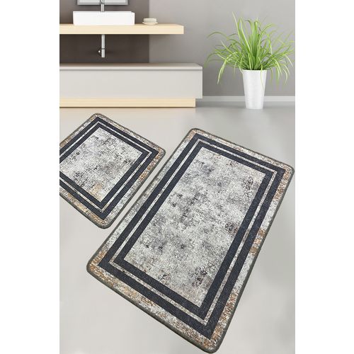 Sione Multicolor Bathmat Set (2 Pieces) slika 1