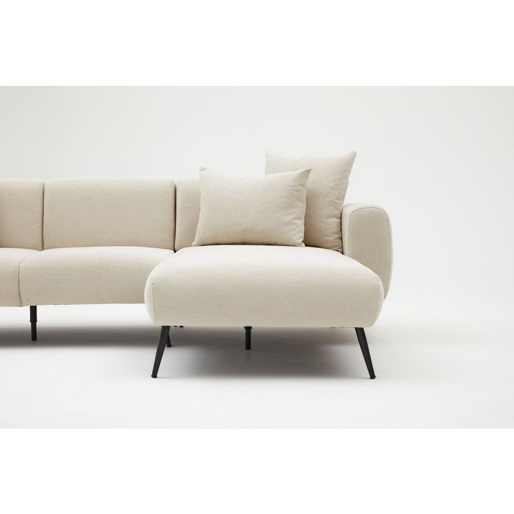 Krevetna Sofa - Desni Kutak u Krem Boji slika 6