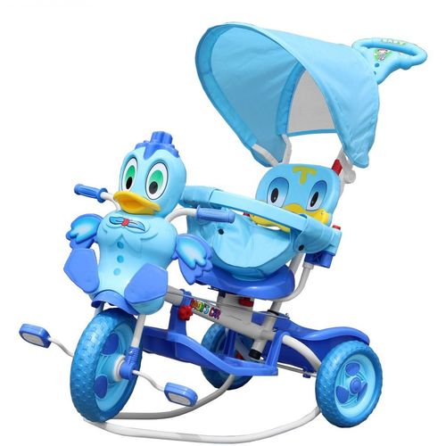 Dječji tricikl 2u1 patka plavi slika 2