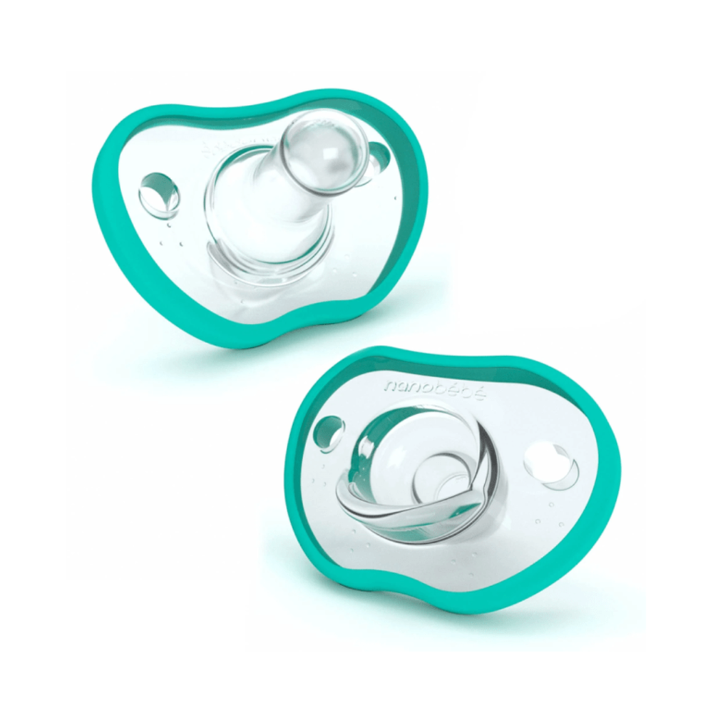 Nanobébé® Silikonska duda varalica Flexy 3m+, 2kom - Tirkiz slika 1