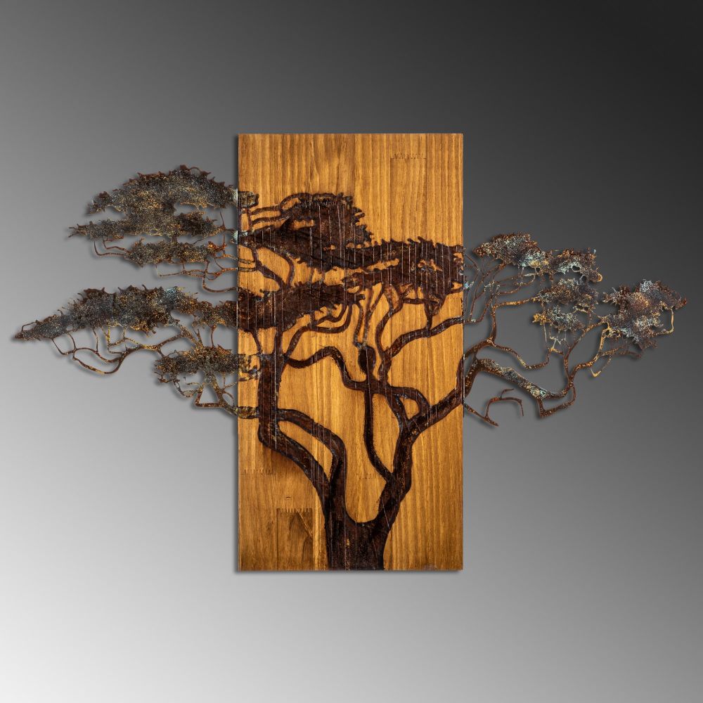 Decorative wooden wall accessory Acacia Tree - 387-A, colour: multicolor slika 5