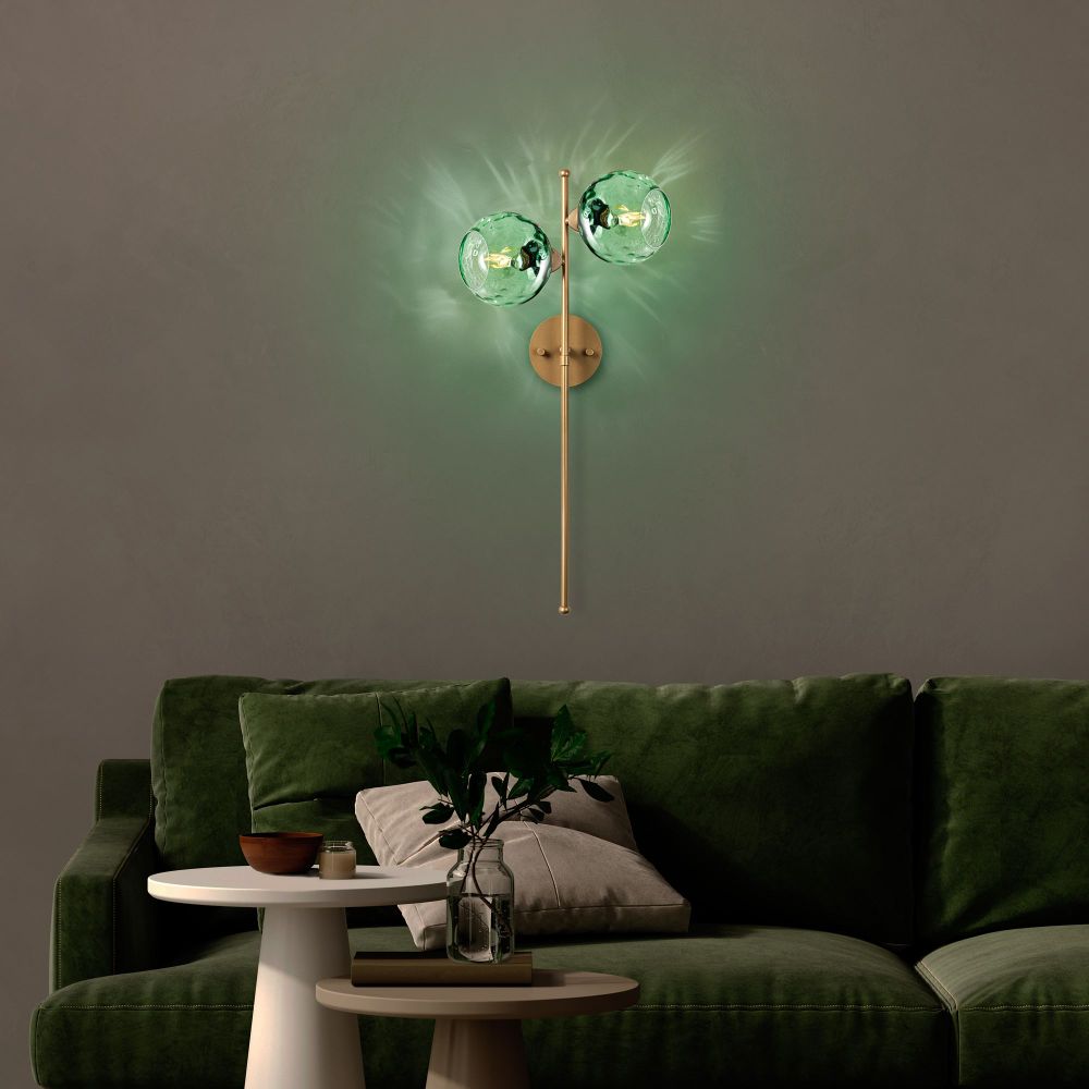 Zidna Lampa Benek - 15 - 14425, boje: Mint, Zlato slika 2