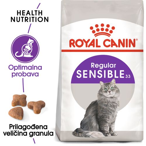 ROYAL CANIN FHN Sensible 33, potpuna i uravnotežena hrana za odrasle mačke starije od godinu dana, s osjetljivim probavnim sustavom, 400 g slika 6