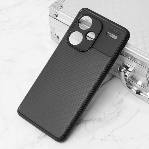 Torbica Defender Carbon za Xiaomi Redmi Note 13 Pro Plus (EU) crna slika 1