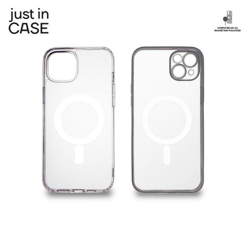 2u1 Extra case MAG MIX paket SREBRNI za iPhone 14 Plus slika 3