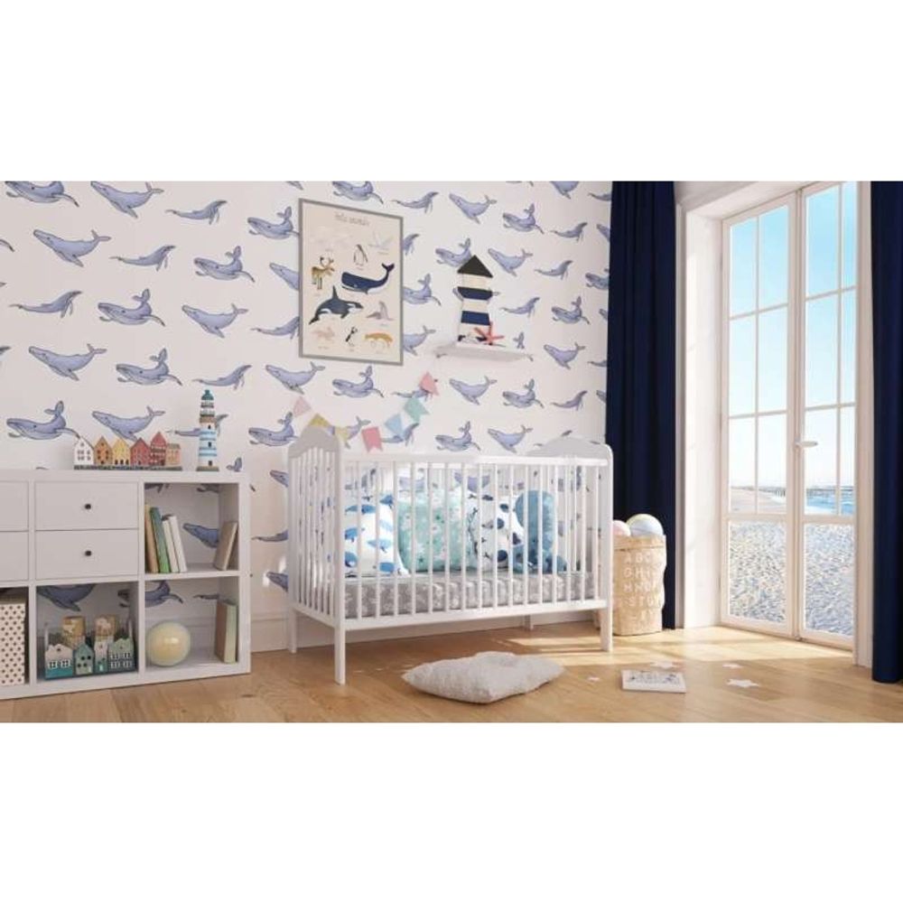Lettino Krevetac za bebe Alek 120x60cm, White slika 1