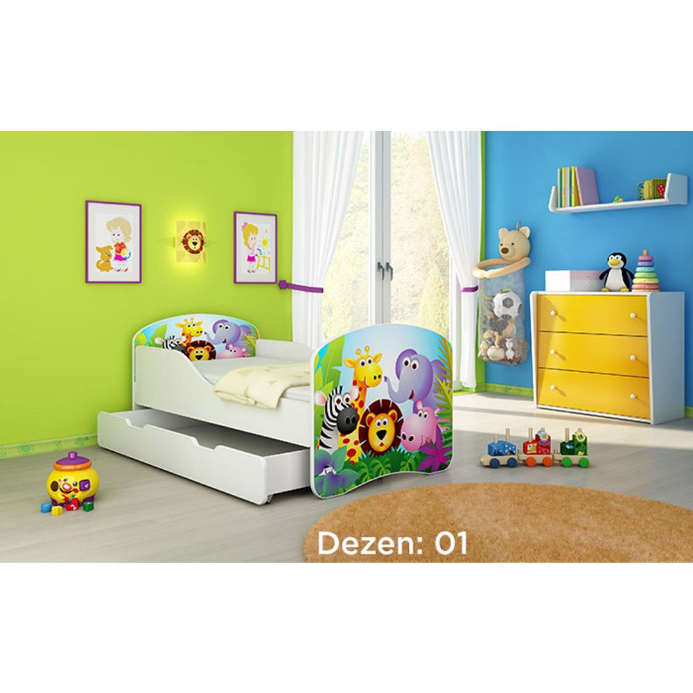 ACMA Dječiji krevet Acma I sa ladicom - 160x80cm - Dezen 01 slika 2