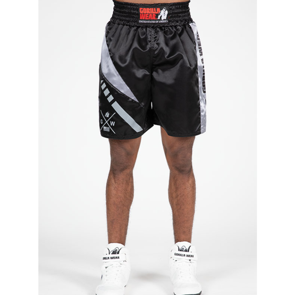 Gorilla Wear Bokserski šorc Hornell - Black/Gray - XL slika 2