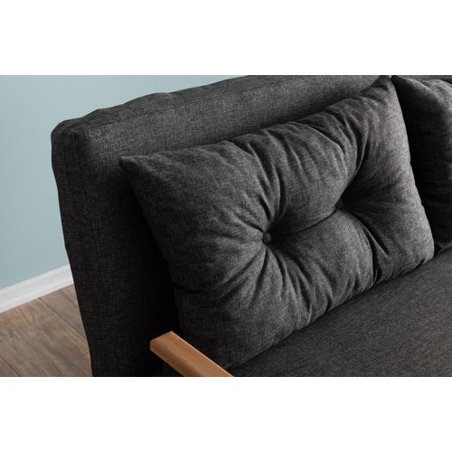 Atelier Del Sofa Sando dvosed - Tamnosiva Tamnosivi dvosed na razvlaÄenje slika 4