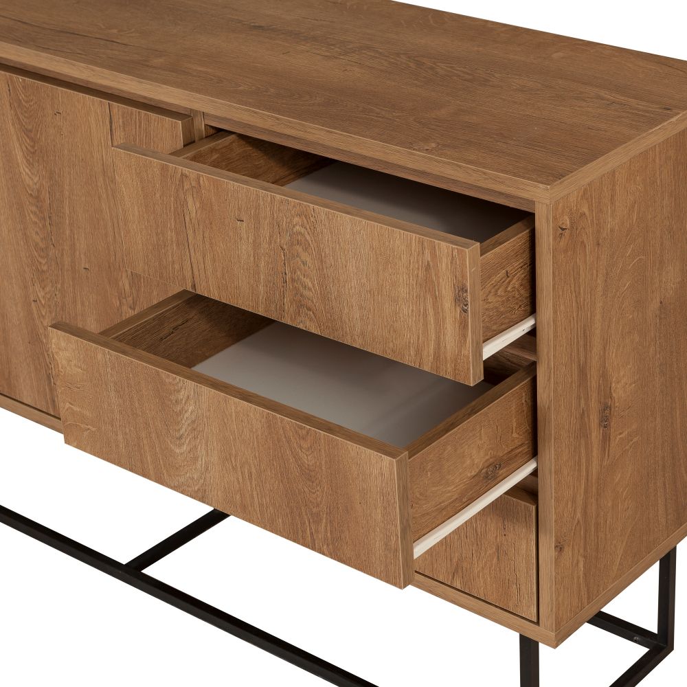 Ruba Walnut Crna Konzola slika 5