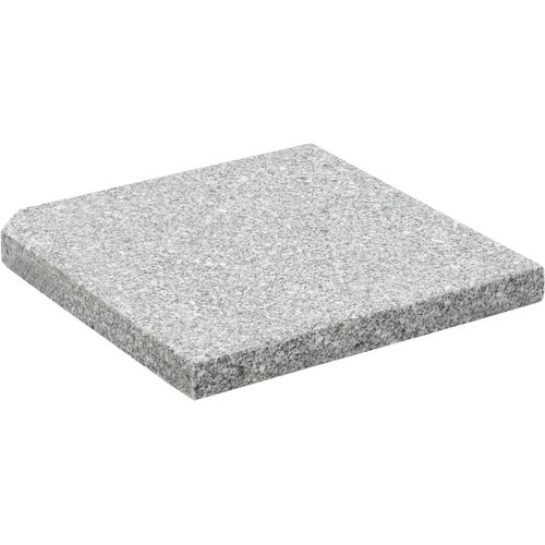 Postolje za suncobran granitno 25 kg četvrtasto sivo slika 2