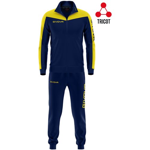 Givova muška trenirka Roma Royal Blue/Yellow slika 1