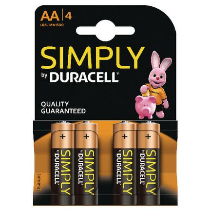 Duracell LR6 AA, MN1500 SIMPLY 1.5V 4 kom