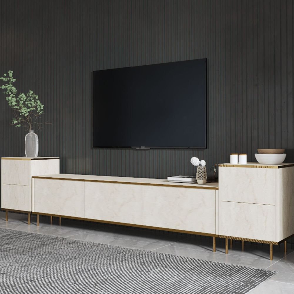 Imaj - Travertine Gold TV Unit slika 2