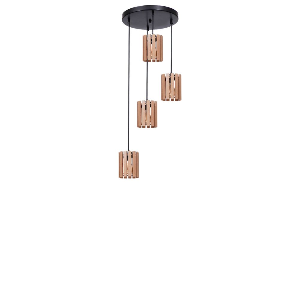 Opviq Luster 106, hrast, crna slika 2