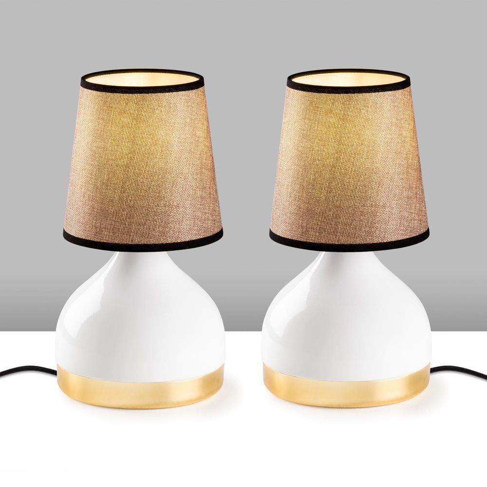 Set Stona Lampa Yıldo - 8022 - boje: bijela, svijetlosmeđa (2 komada) slika 5