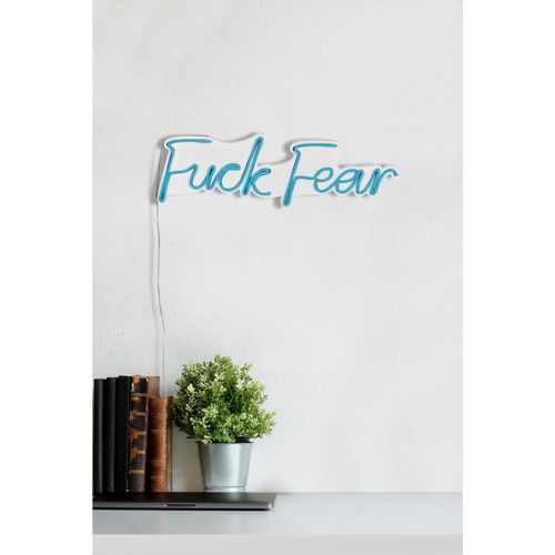 Fuck Fear - Blue Blue Decorative Plastic Led Lighting slika 5