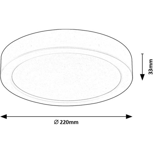 Rabalux Shaun2 ugradna plafonska lampa 165mm 71205 slika 2