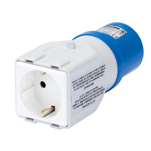 IEC309MA, Adapter sa industrijske na šuko ut. 2P+E 16A,IP44, GW64210 slika 1