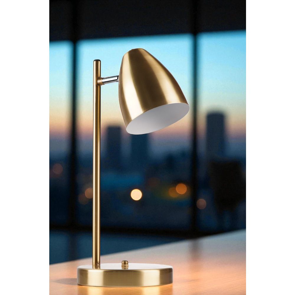 Zlatna Stolna Lampa 8890-2 slika 1