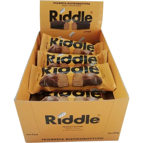 Riddle napolitanke s maslacem od kikirikija, pakiranje 15x45g slika 2