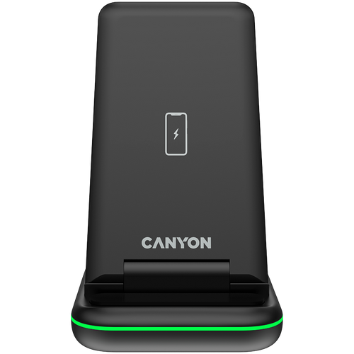 CANYON wireless charger WS-304 15W 3in1 Black slika 1