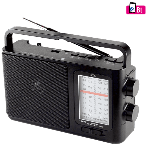 SAL Radio prijemnik + Bluetooth, 4u1, AM-FM-SW1-SW2 band - RPR 7B slika 1