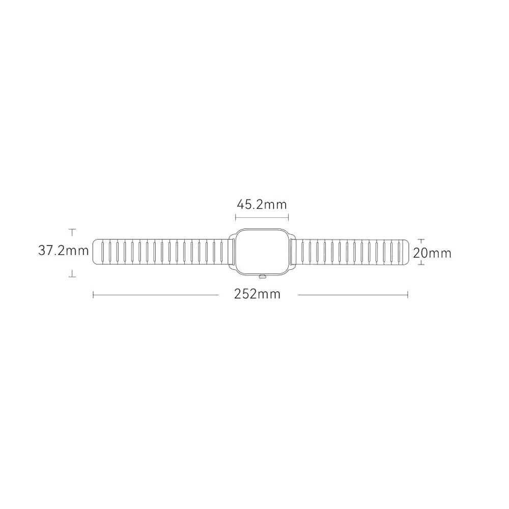 Haylou SmartWatch RS4 Plus Black - LS11 (magnetna narukvica) slika 3