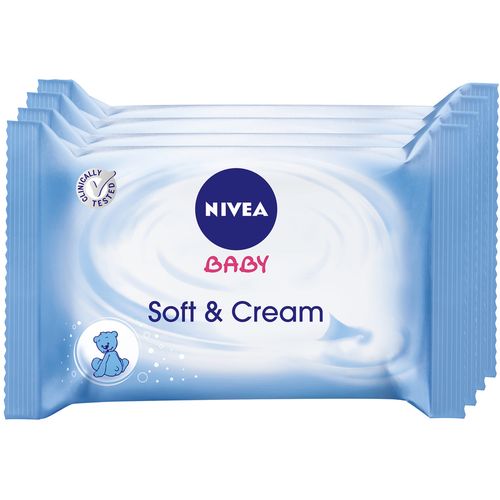 NIVEA Baby Soft&Cream vlažne maramice 4-pack 4x63 kom  slika 2