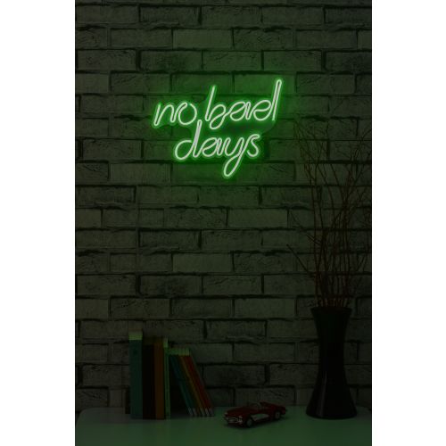 Wallity Ukrasna plastična LED rasvjeta, No Bad Days - Green slika 2