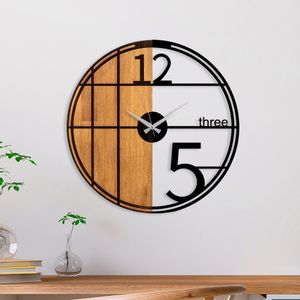 Wallity Ukrasni drveni zidni sat, Wooden Clock - 62