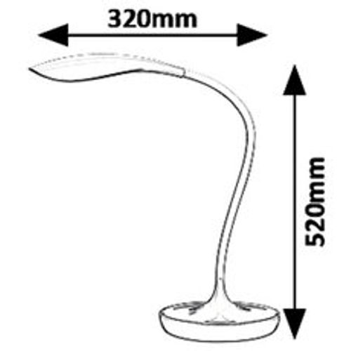 Rabalux Belmont, stona, LED 5W, zlatna slika 4