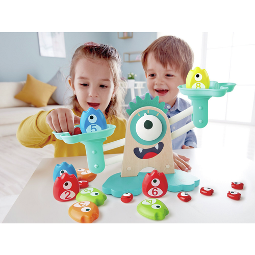 Hape Edukativna drvena vaga Monster Math Scale E0511A slika 7