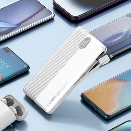 LDNIO POWER BANK 10000mAh 22,5W 5V 3A 1 PORT (1A) + 2 CABLE (1C1L) PQ13 slika 1