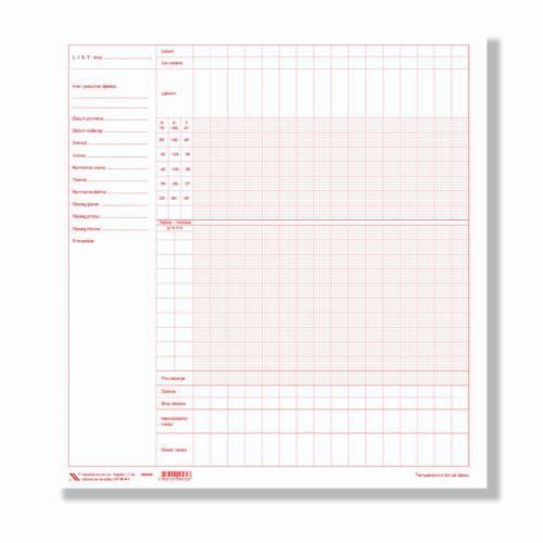 III-4-1 TEMPERATURNI LIST ZA DJECU; List, 33 x 35 cm slika 2