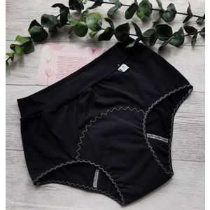 Menstrualne gaćice HEAVY flow (jako upijanje), high waist, crne