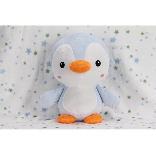 Interbaby dekica 80x110 cm + igračka pingvin blue  slika 3
