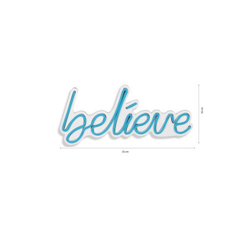 Wallity Ukrasna plastična LED rasvjeta, Believe - Blue slika 8