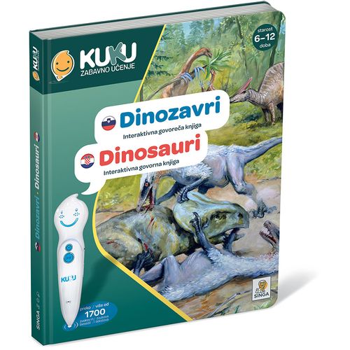 Interaktivna knjiga Kuku - Dinosauri (bez olovke)  slika 2