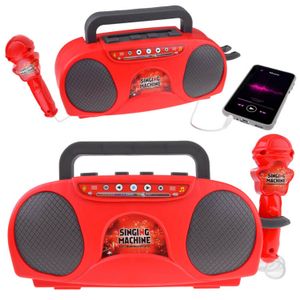 Bežični radio s mikrofonom MP3 crveni