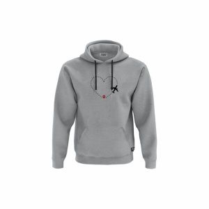 XGB3 Duks sa kapuljačom i džepom Love Airplane Tee