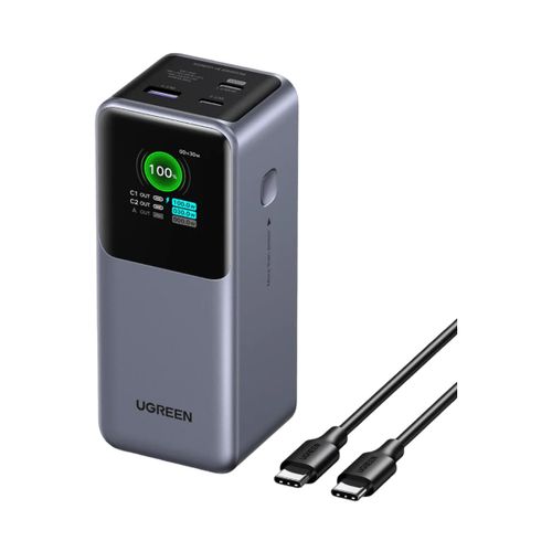 Prijenosno napajanje powerbank UGREEN 35525B, 25.000 mAh, Fast Charging, USB-C, Power Delivery 3.1 do 140W, sivi slika 1